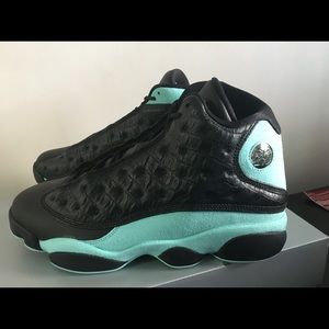 Air jordan 13s island green